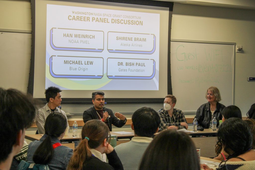 STEM Leadership Collective Career Panelists answering student questions